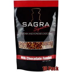 Sagra Signature Milk Chocolate Fondue - 17.5 lbs.