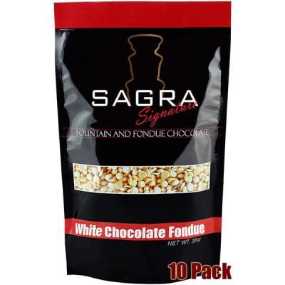 Sagra Signature White Chocolate Fondue - 20 lbs.