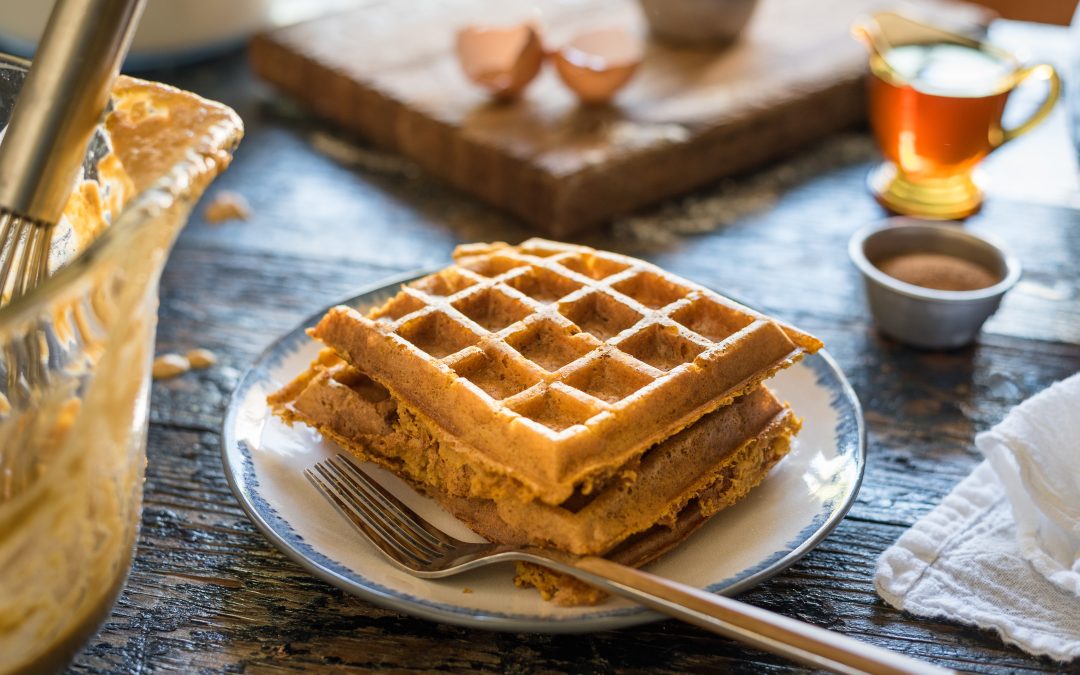 The Best Pumpkin Spice Waffles